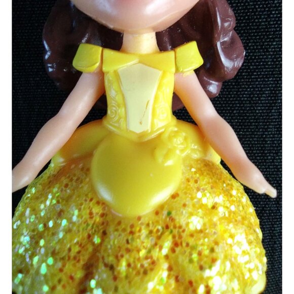 Disney Princess Dolls 2 Belle Beauty and Beast Anna Frozen Miniature Kid Toys - Picture 11 of 12